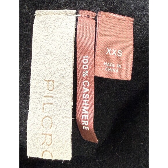 ANTHRO PILCRO 100% Cashmere Funnel Neck Boxy Fit Cropped 3/4 Sleeve Sweater XXS - Picture 4 of 7